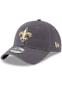 New Orleans Saints New Era Core Classic 9TWENTY Adjustable Hat - Grey