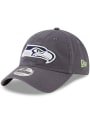 Seattle Seahawks New Era Core Classic 9TWENTY Adjustable Hat - Grey