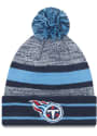 Tennessee Titans New Era Cuff Pom Knit - Navy Blue