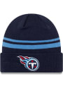 Tennessee Titans New Era Basic Cuff Knit - Navy Blue