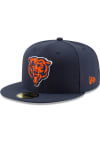 Main image for New Era Chicago Bears Mens Navy Blue Basic 59FIFTY Fitted Hat
