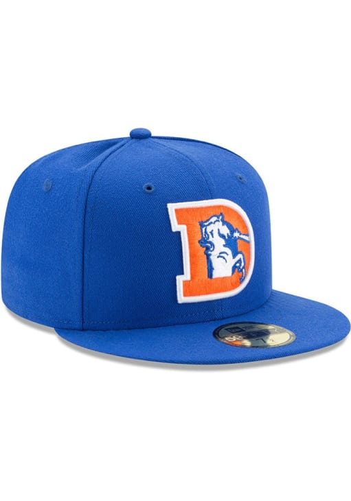 New Era Denver Broncos Mens Blue Basic 59FIFTY Fitted Hat