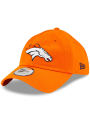 New Era Denver Broncos Casual Classic Adjustable Hat - Orange