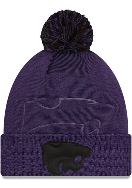 K-State Wildcats New Era Dart Cuff Pom Tech Mens Knit Hat