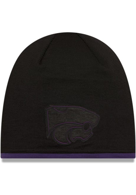 K-State Wildcats New Era Dart Tech Beanie Mens Knit Hat - Black