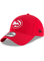 Atlanta Hawks New Era Core Classic 9TWENTY Adjustable Hat - Red