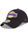 Los Angeles Lakers New Era Core Classic 9TWENTY Adjustable Hat - Black