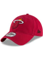 Miami Heat New Era Core Classic 9TWENTY Adjustable Hat - Red
