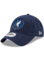 Minnesota Timberwolves New Era Core Classic 9TWENTY Adjustable Hat - Navy Blue