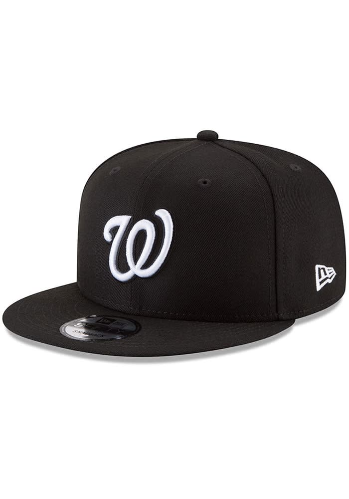 Washington Nationals New Era Basic 9FIFTY Snapback Hat BLACK