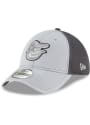 Baltimore Orioles New Era Grayed Out Neo 39THIRTY Flex Hat - Grey