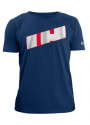 Cleveland Indians New Era Banner Fashion T Shirt - Navy Blue