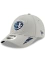 New Era Sporting Kansas City Rush 9FORTY Adjustable Hat - Grey