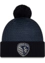 New Era Sporting Kansas City Navy Blue 2020 Jersey Hook Cuff Knit Knit Hat