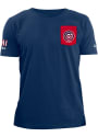 Chicago Cubs New Era Pocket Logo T Shirt - Navy Blue