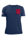 Cincinnati Reds New Era Pocket Logo T Shirt - Navy Blue