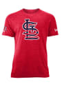 St Louis Cardinals New Era Flag Filled Logo T Shirt - Red