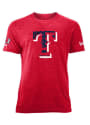 Texas Rangers New Era Flag Filled Logo T Shirt - Red