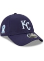 Kansas City Royals New Era 2021 Fathers Day SS9FORTY Adjustable Hat - Blue