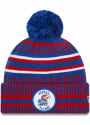 Kansas Jayhawks Youth New Era JR NE19 Sport Knit Hat - Blue