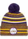 LSU Tigers New Era NE19 Sport Knit Knit - Purple