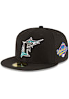 Main image for New Era Miami Marlins Mens Black 1997 World Series Side Patch 59FIFTY Fitted Hat