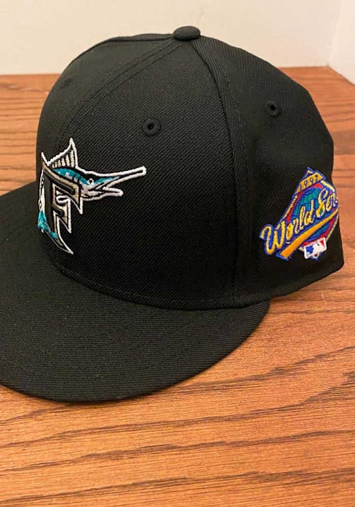 Miami Marlins Mens 1997 World Series Side Patch 59FIFTY BLACK New
