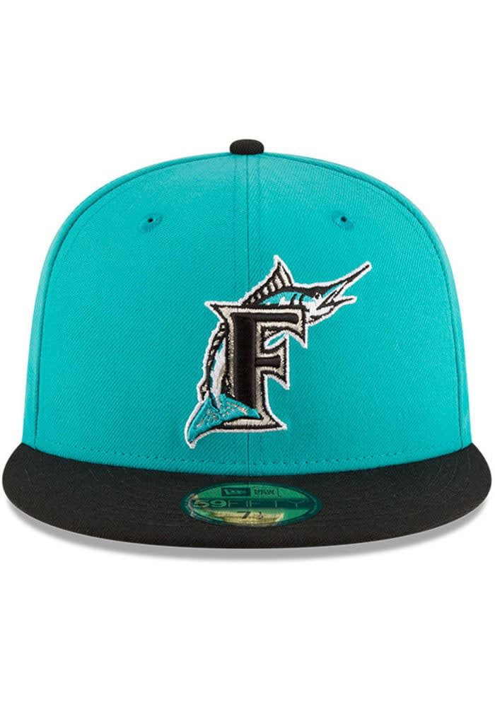 teal marlins hat