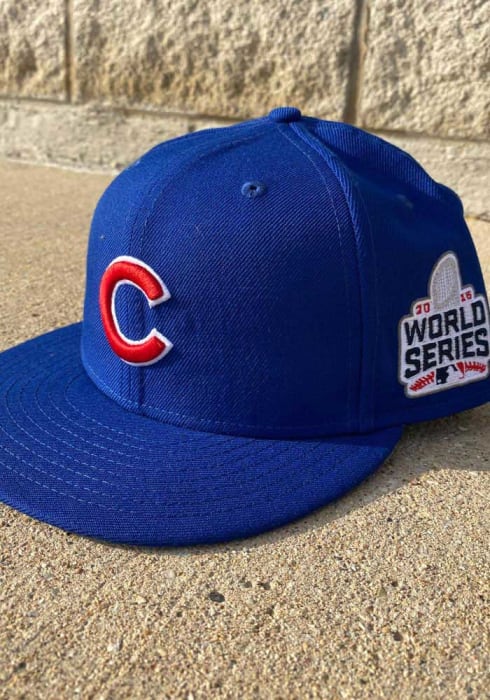 Chicago Cubs 2016 World Series Side Patch 59FIFTY Blue New Era Fitted Hat