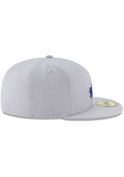 Los Angeles Dodgers Mens Cooperstown 59FIFTY GRAY New Era Fitted