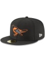 Baltimore Orioles New Era Cooperstown 59FIFTY Fitted Hat - Black