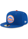 New York Mets New Era Cooperstown 59FIFTY Fitted Hat - Blue