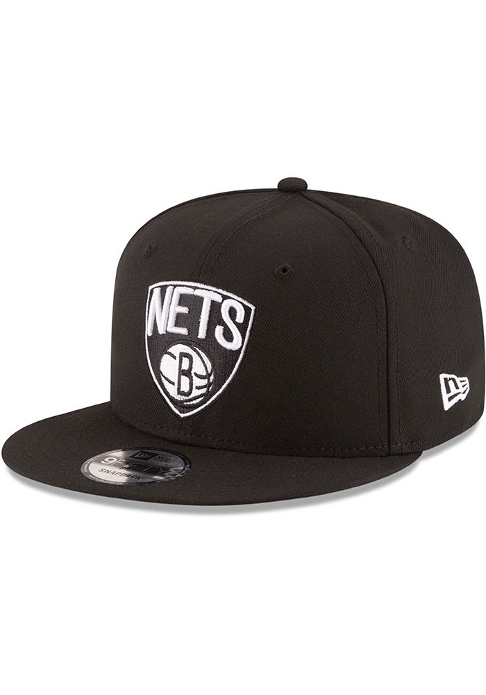 Brooklyn Nets New Era BLACK Basic 9FIFTY Snapback Hat - 59004517