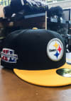 Main image for New Era Pittsburgh Steelers Mens Black Super Bowl XL Side Patch 59FIFTY Fitted Hat