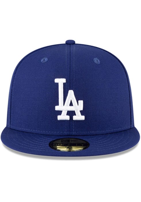 Los Angeles Dodgers QT Pink Undervisor 59FIFTY Blue New Era Fitted Hat