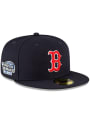 Boston Red Sox New Era QT World Series Side Patch 59FIFTY Fitted Hat - Navy Blue