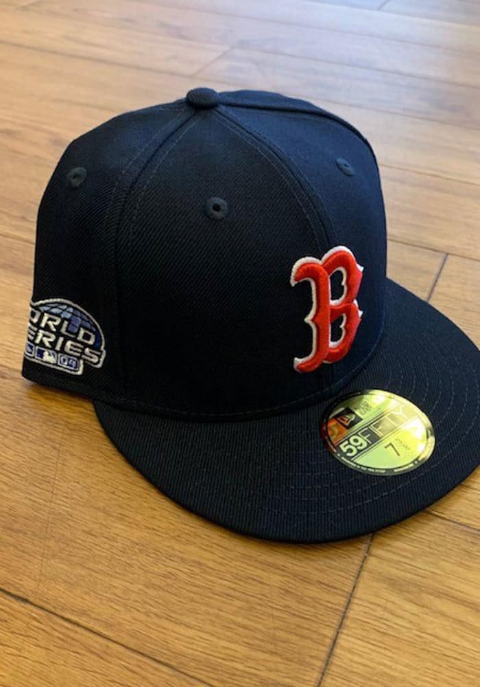 red sox fitted side patch