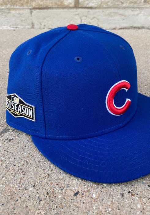 Chicago Cubs QT World Series Side Patch 59FIFTY Blue New Era Fitted Hat