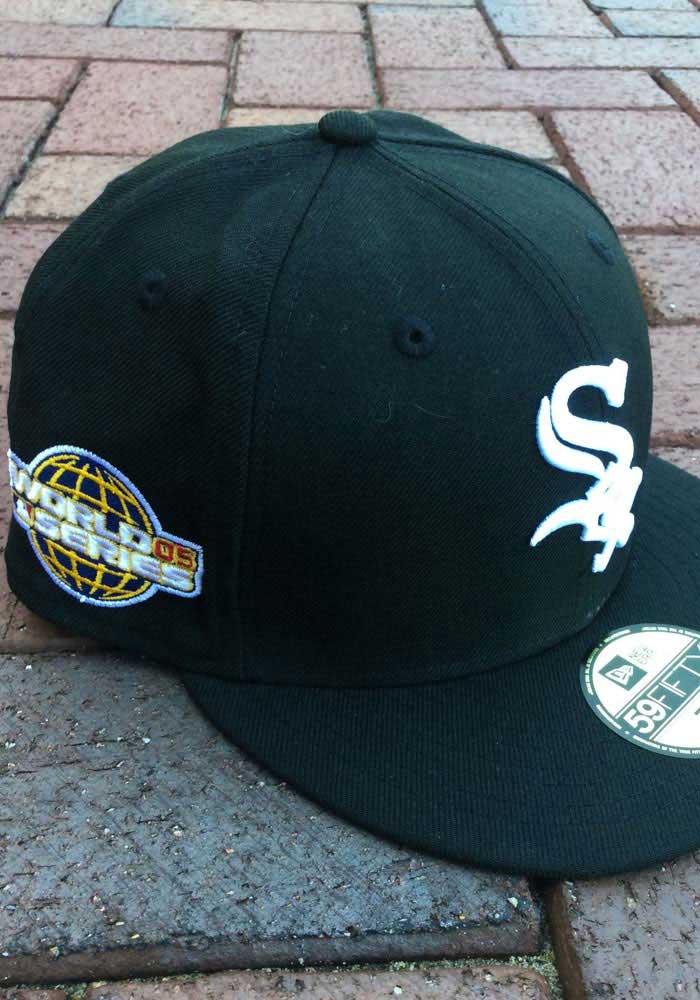 white sox fitted hat with patch