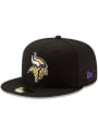 Minnesota Vikings New Era Basic 59FIFTY Fitted Hat - Black