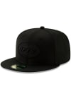 Main image for New Era New York Jets Mens Black on Black 59FIFTY Fitted Hat