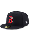Main image for New Era Boston Red Sox Mens Navy Blue AC Game 59FIFTY Fitted Hat