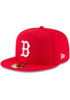 Main image for New Era Boston Red Sox Mens Red Basic 59FIFTY Fitted Hat