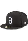 Main image for New Era Boston Red Sox Mens Black and White 59FIFTY Fitted Hat