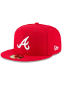 Atlanta Braves New Era Basic 59FIFTY Fitted Hat - Red