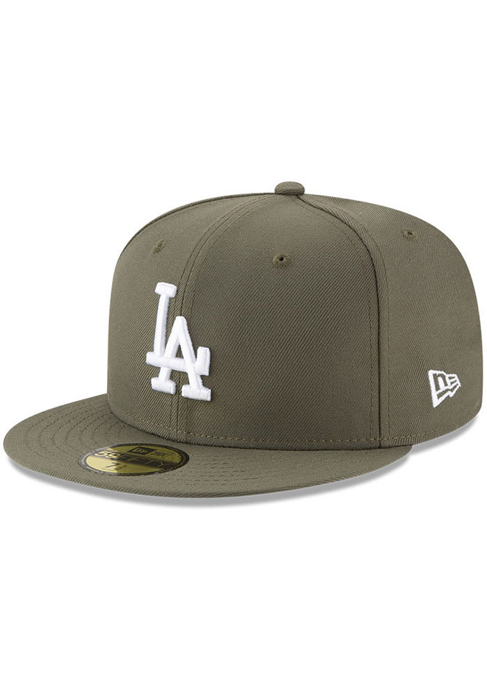 olive dodgers hat