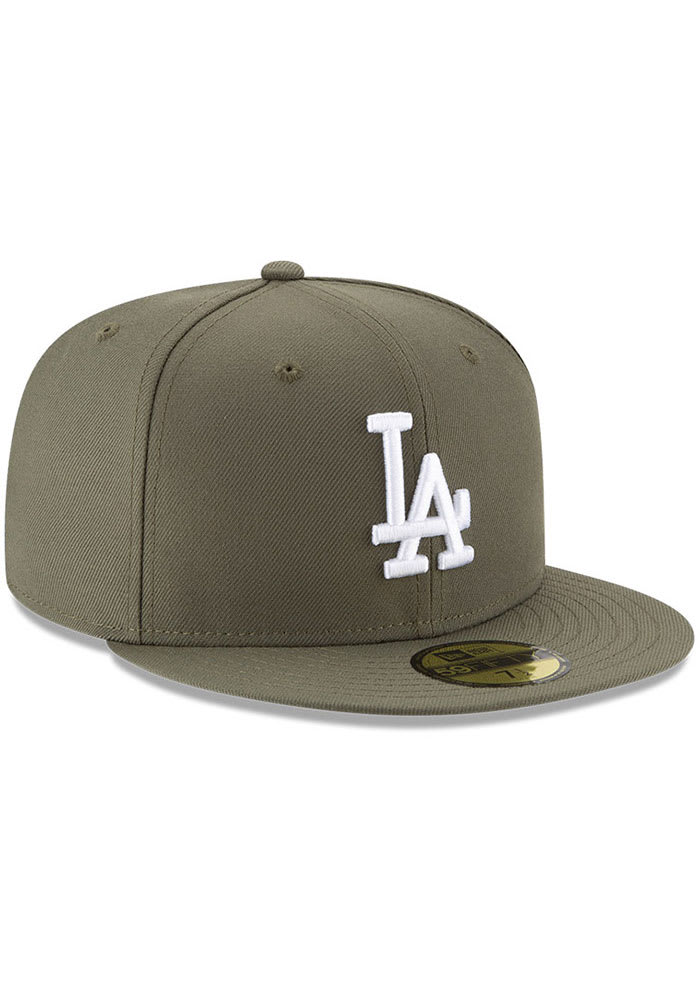 olive dodgers hat