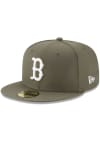 Main image for New Era Boston Red Sox Mens Olive Basic 59FIFTY Fitted Hat