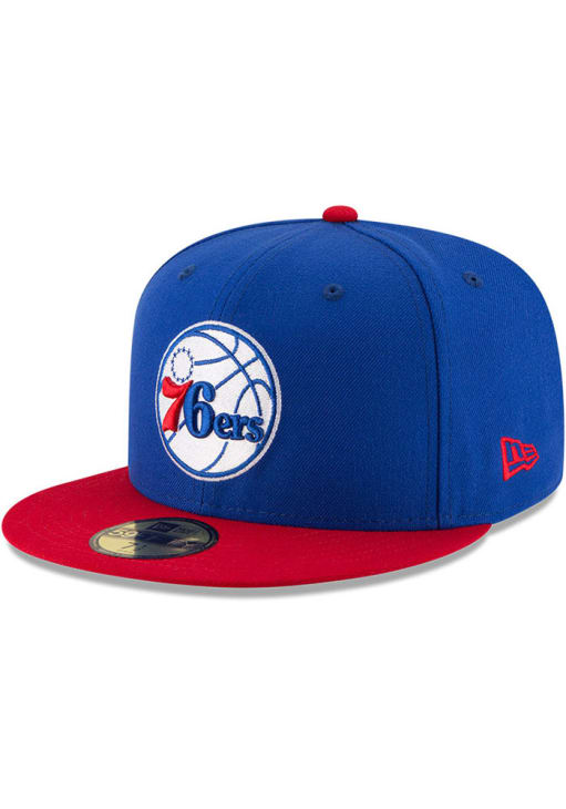 Philadelphia 76ers 2T 59FIFTY Blue New Era Fitted Hat