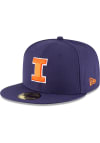 Main image for New Era Illinois Fighting Illini Mens Navy Blue Basic 59FIFTY Fitted Hat